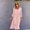 Pink, variant on Dresses for Women Maxi Dress Fashion Tie Solid Midi Dress