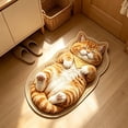 thumbnail image 5 of AMARHH Cat Shaped Fluffy Plush Floor Mat, Washable Faux Fur Animal Rug for Home Bedroom Living Room, Soft Cozy Bedside Decor Accent for Cat Lover Gift, 5 of 6