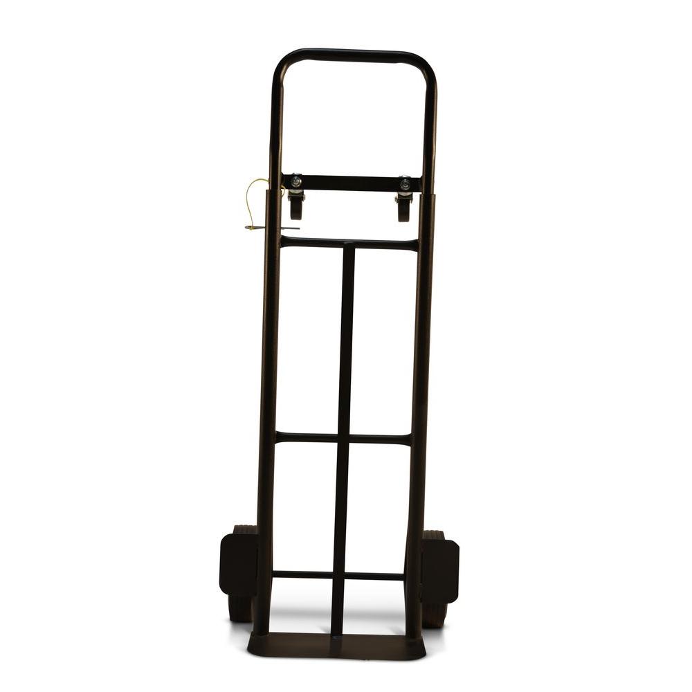 Milwaukee Hand Truck  600 lbs Convertible Truck with 8 in. Solid Puncture Proof Tire, Black - image 3 of 5