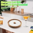 thumbnail image 2 of Wooden Margarita Salt Rimmer for Cocktails Flavor Jar Salt Dip Cocktail Sugar Dispenser Juice Condiment Box Round Tray, 2 of 7