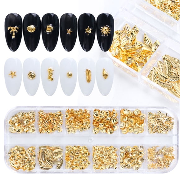 LOLIPPYY Clous d'Ongles en Alliage Décorations d'Ongles pour Projets d'Art d'Ongles 1Ensemble