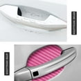 thumbnail image 3 of 8PCS Car Door Handle Sticker, Carbon Fiber Anti-Scratches Car Door Cup Protector, Non-Marking Auto Door Handle Protective Film for All Cars (Pink/8PCS), 3 of 6