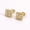 Gold, variant on Unisex Men Women Iced Hip Hop Square Push Back Stud Earrings 18k Layered Real Gold Plated #5