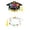 white, variant on Graduation Party Decoration Greeting Card Kindergarten Elementary School Graduation Party Invitation Card Invitation