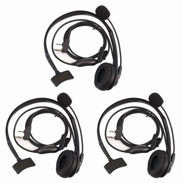 3X 2- Auriculares TK220 Aplicable A Jianwu UV-5R -888S H777 Intercomunicador C9009