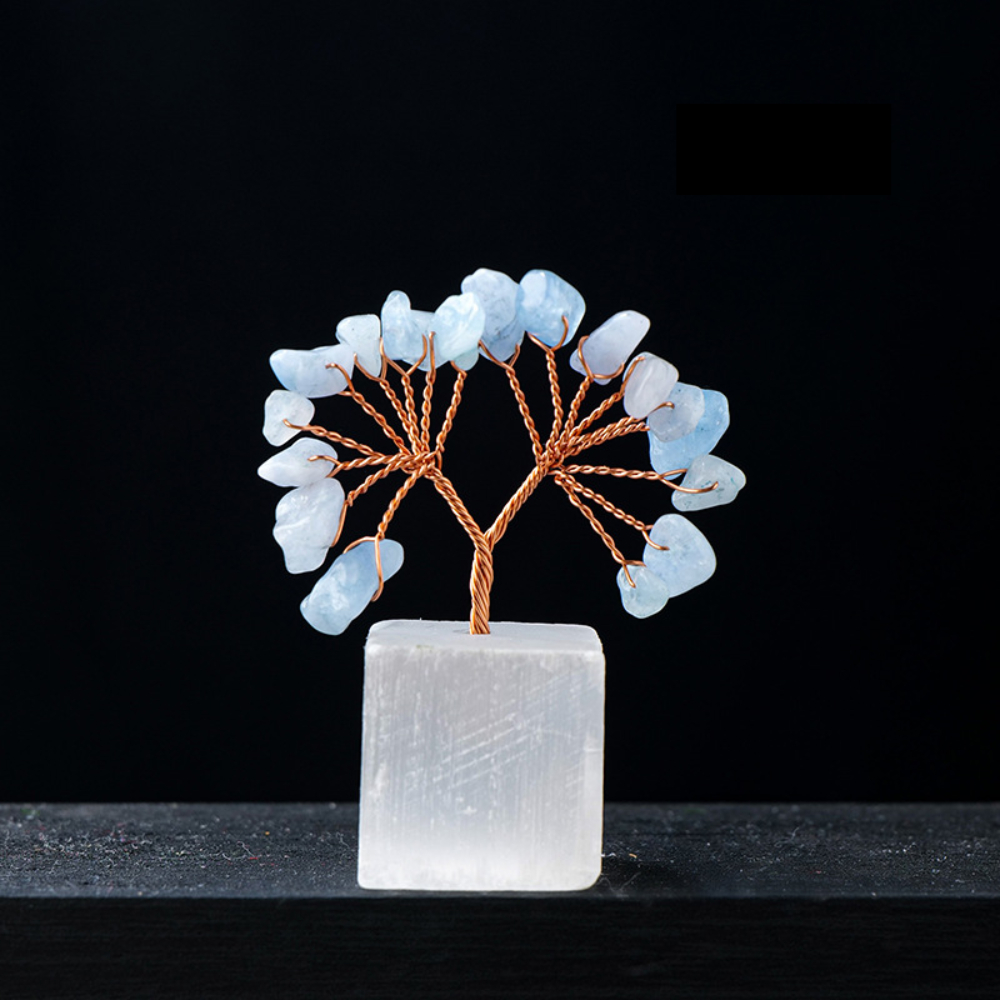 Kisor Aquamarine Crystal Tree Healing Crystals Gemstones Tree Natural