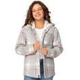thumbnail image 2 of Free Country Girls' Chill Out Fleece Jacket Cream Plaid S, 2 of 5