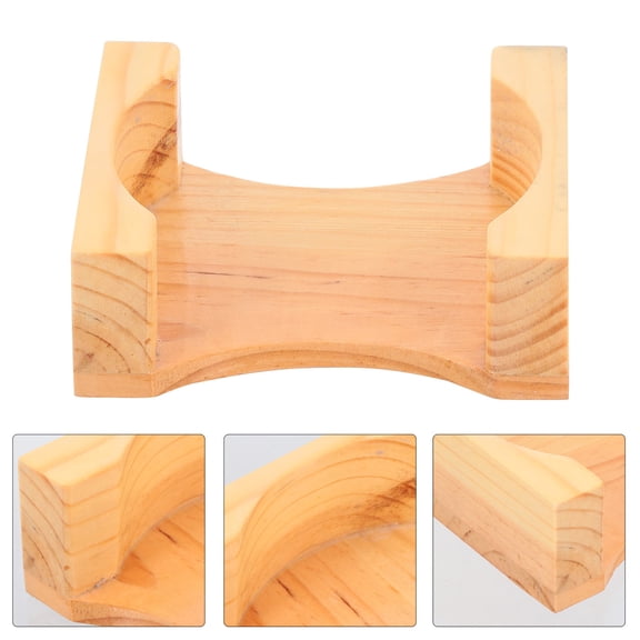 STRANDCHIC Coaster Holder Cup Mat Rack Plastic Log Color 1Pack