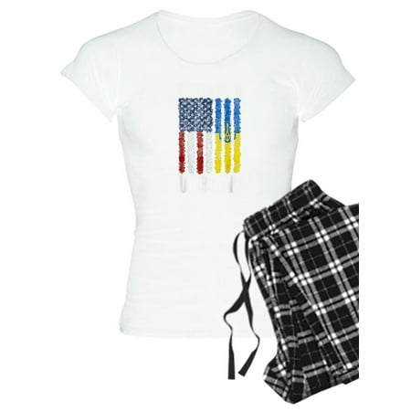 

CafePress - Ukrainian Lover I Stand With Ukraine Pajamas - Women s Light Pajamas