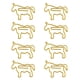 thumbnail image 1 of 8pcs Oro Metal Forma Caballo Clips De Papel DecoClamps Grapas Clips De Papel Para De La, 1 of 8