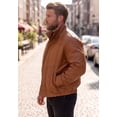 thumbnail image 2 of KingSize Men's Big & Tall Leather Bomber Jacket, 2 of 6