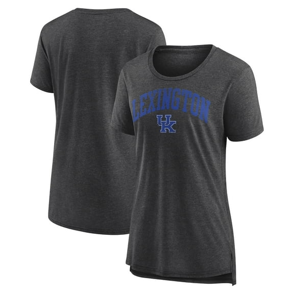 Women's Charcoal Kentucky Wildcats Arched City Tri-Blend T-Shirt
