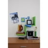Your Zone Zig Zag Shelf, Green Glaze