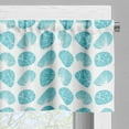 thumbnail image 3 of Ambesonne Shells Window Valance, Sunray Venus and Cockle, 54" X 18", Blue and White, 3 of 5