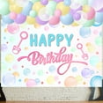 thumbnail image 2 of Bubble Themed 1st Birthday Party Decoration - Macaron Balloon Garland Kit and Happy Birthday Background with Foil Number 1 Balloon for Girl Kids Birthday Party Supplies., 2 of 7