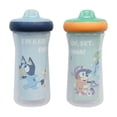 thumbnail image 1 of Blue Insulated Sippy Cups - 2x9oz Cups, 1 of 6