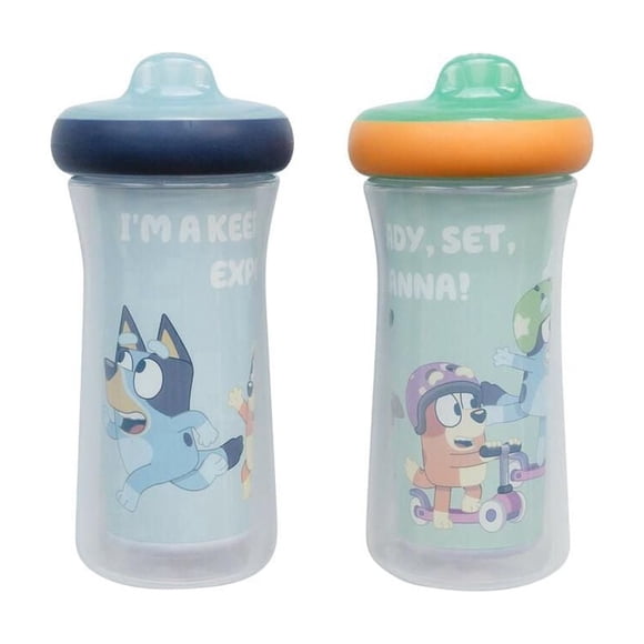 Gobelets à Bec Isolés Bleus - 2x9oz Gobelets