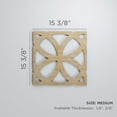 thumbnail image 2 of Ekena Millwork 15 3/8"W x 15 3/8"H x 1/4"T Medium Daventry Decorative Fretwork Wood Wall Panels, Wood (Paint Grade), 2 of 17