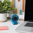 thumbnail image 2 of Mainstays 7 speed Rechargeable Handheld Portable Fan Blue, 2 of 5