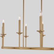 Quorum International 6505-8-59 Eldorado 8 Light 48 Wide Taper Candle Linear Chandelier -
