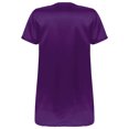 thumbnail image 4 of Lejafay Men's Nightshirt Soft Loose Pajama Sleep Shirt Nightwear Short Sleeve Nightgown V-Neck Purple XXL, 4 of 6