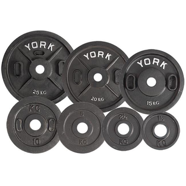 Brand New 2 inch hole Details about   York Barbell PAIR CAST IRON Olympic 45 lb Plates 