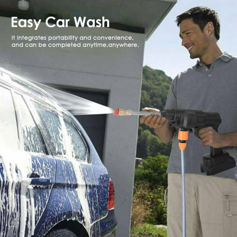 Cordless Pressure Washer, Portable Pressure Washer with 1 Battery, Power  Washer for Cleaning Car Flowers