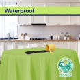 thumbnail image 5 of Lime Green Disposable Plastic Tablecloth for Round Tables (36 Pack) Table Cloths for Parties, Events & Weddings, Indoors & Outdoors, 84 inches, Plastic Table Cover, 5 of 5
