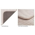 thumbnail image 4 of Somerset Home Microfiber Memory Foam Bathmat, Oversized Padded Nonslip Accent Rug, Ivory, 4 of 6