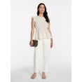 thumbnail image 3 of Time and Tru Women's Sleeveless Smocked Femme Top, Sizes XS-XXXL, 3 of 6