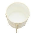 thumbnail image 5 of Main + Mesa Modern Boho Embossed Metal Planters with Stands, Cream and Gold, Set of 2 Sizes, 5 of 10