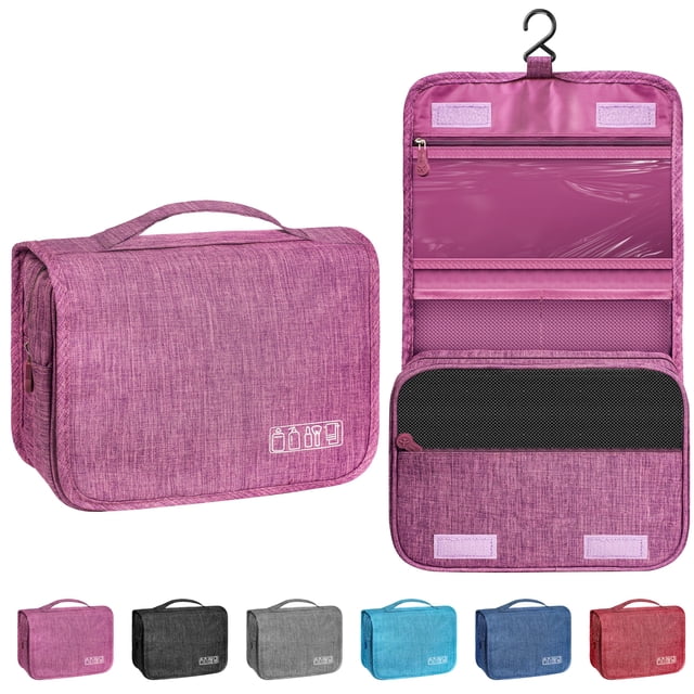 Neceser YEMEDA Travel impermeable con gancho morado