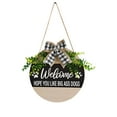 thumbnail image 2 of JJKBVCLO Welcome Wreath Sign For Farmhouses Front Porch - You Like Big Dogs, 2 of 9