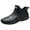 Black, variant on Womens Mens Waterproof Rain Garden Shoe Outdoor Slip on Rubber Rain Shoes Short Ankle Booties Garden Clogs