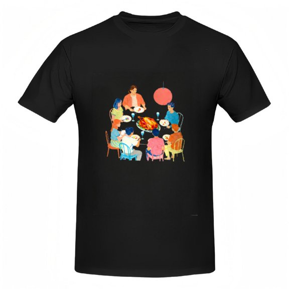 Family Dinner Graphic Tee - Festive Holiday T-Shirt