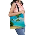 thumbnail image 2 of ABPHQTO Nice Tropical Beach Palms Canvas Bag Reusable Tote Grocery Shopping Bags Tote Bag 14x16 inch, 2 of 2