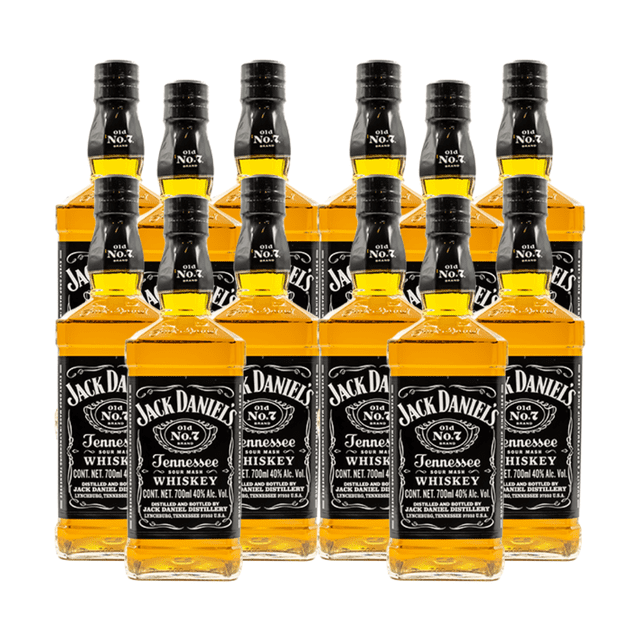 Pack De 12 Whisky Jack Daniels 700Ml