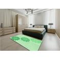thumbnail image 5 of Ahgly Company Machine Washable Indoor Square Transitional Green Area Rugs, 7' Square, 5 of 7