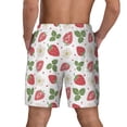 thumbnail image 2 of Lsque Mens Swim Trunks Strawberry Pattern - Bathing Suit Compression Liner - Beach Swim Shorts Swimwear - (S-3XL) - Stretch Quick Dry -Small, 2 of 9