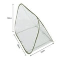 thumbnail image 3 of 90x52x62cm Foldable Thermal Insulation Mini Greenhouse Triangular Flower Greenhouse Transparent Light-transmitting Insulation Cover Flower Shed Packaging Size 35X35X2cm, 3 of 7