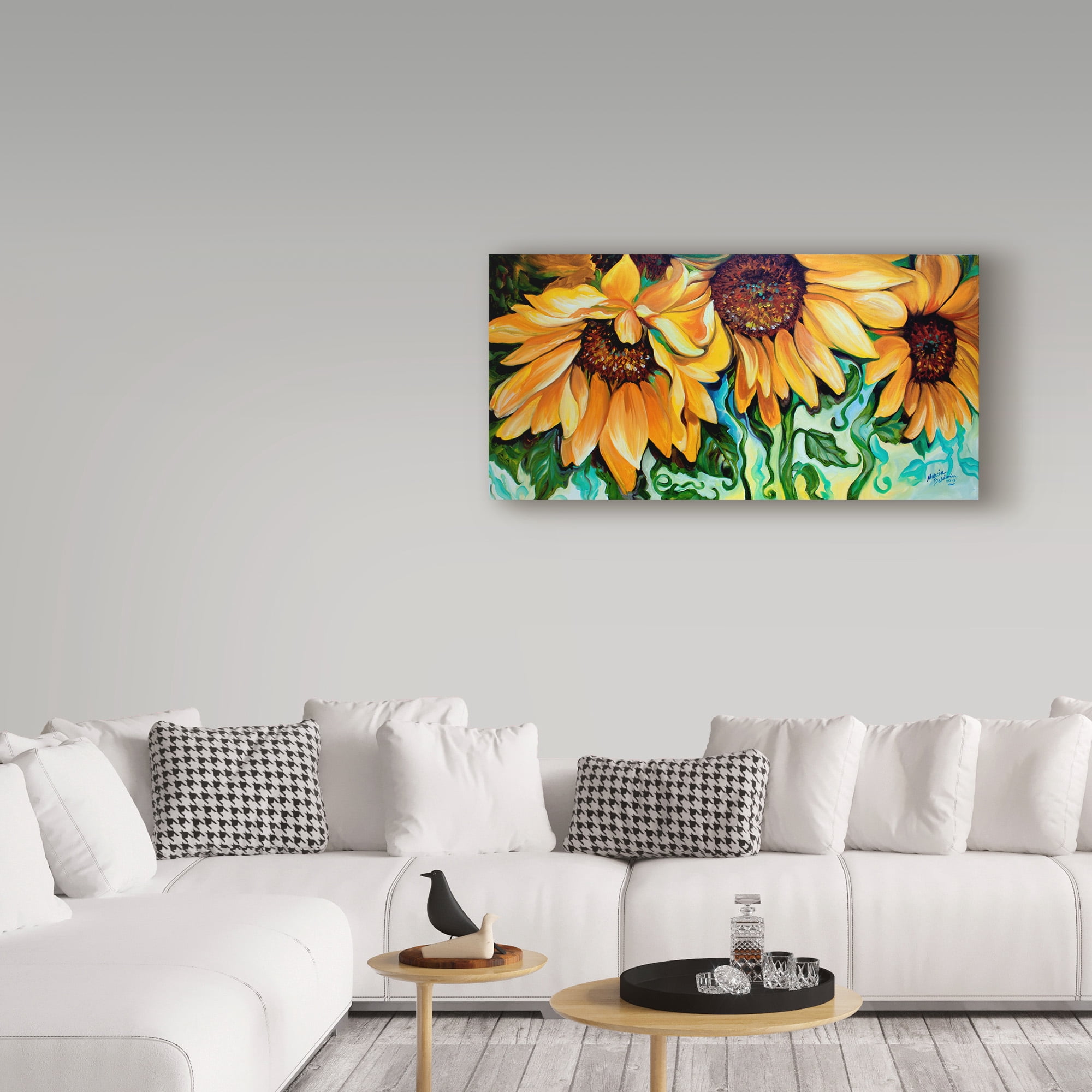 Trademark Fine Art 'Sunflower Dance' Canvas Art by Marcia Baldwin