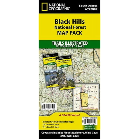 National Geographic Trails Illustrated Map: Black Hills National Forest [Map Pack Bundle] (Other)