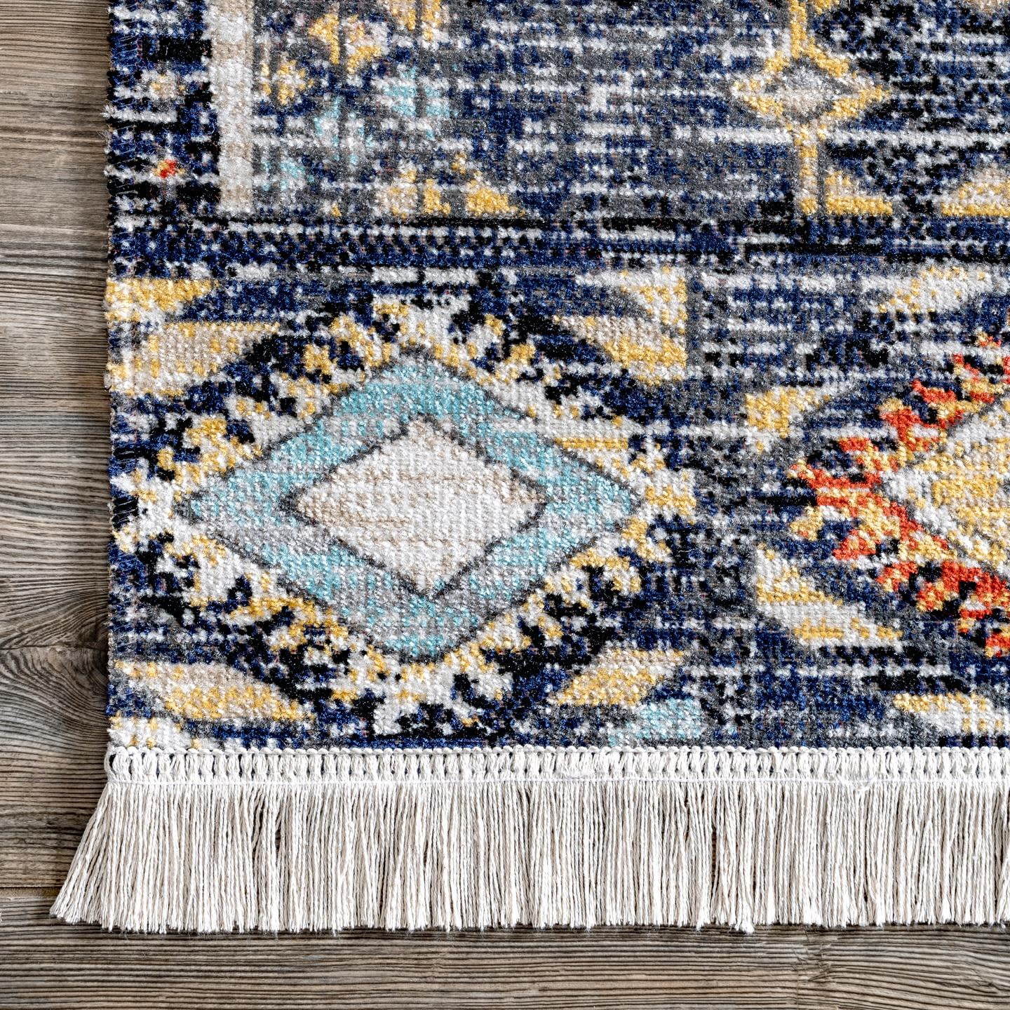 nuLOOM Taliyah Bohemian Fringe Indoor/Outdoor Area Rug, 5' x 8', Multicolor