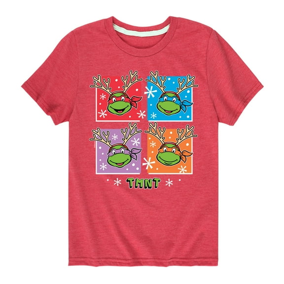 Teenage Mutant Ninja Turtles - Reindeer Turtles Short Sleeve Graphic T-Shirt