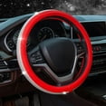 thumbnail image 1 of LAICAIW New Diamond Leather Steering Wheel Cover with Bling Bling Crystal Rhinestones, Universal Fit 15 Inch Anti-Slip Wheel Protector for Women Girls,Red, 1 of 7