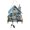 B, variant on KGJQ Wooden Fairy House Hanging Sign, Cottage Key Holder Wall Decor with 4 Hooks, Vintage Flower Hanging Rack for Entryway Hallway Kitchen Living Room Organization