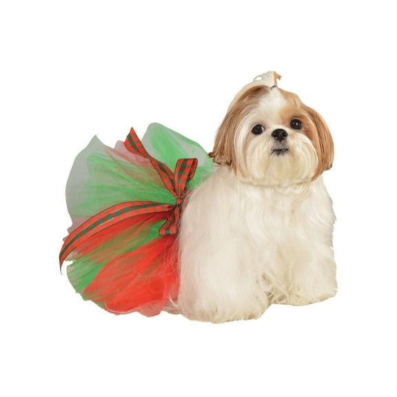 Pet's Red and Green Tutu Costume