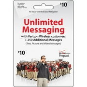 Verizon Wireless $10 Unlimited Messaging Prepaid Card