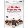 Verizon Wireless $10 Unlimited Messaging Prepaid Card