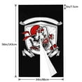 thumbnail image 3 of Doorway Drape Split Curtains, Cool Motorcycle Club Room Divider Privacy Door Curtains, 34" x 56", 3 of 7